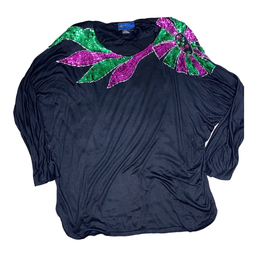 Black Sequins Top